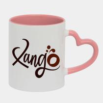 Caneca Love Coração Rosa 325ml XANGO ORIXA ESCRITA