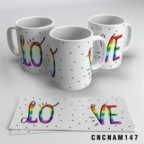 Caneca Love Cores Do Arco-íris