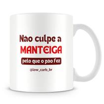 Caneca Low Carb Brasil - Estampa Temática de Saúde e Emagrecimento - 325ml