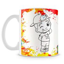 Caneca Lucas Neto para Colorir