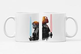 Caneca Luke Skywalker e Darth Vader