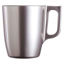 Caneca Luminarc Flashy de Vidro Prata Capuccino e Chá 250ml Caneca Luminarc Flashy de Vidro Prata Capuccino e Chá 250ml