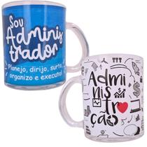 Caneca Lux Profissões Administração 330ml - Modelos Sortidos