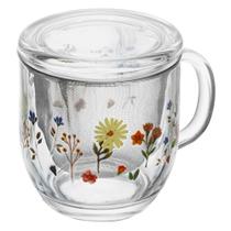 Caneca Lyor Infusor Tampa Primavera Flores Amarelas 330ml Caneca Lyor Infusor Tampa Primavera Flores Amarelas 330ml