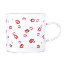 Caneca Lyor Kiss de Vidro Borossilicato Resistente ao Calor
