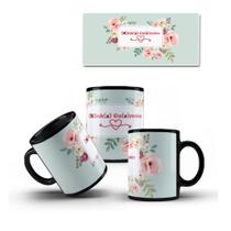 Caneca Mãe ou Dia das Mães - Floral: CNC002 12439