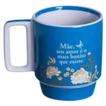 Caneca "Mãe, Seu Amor..." 400 ml - Porcelana