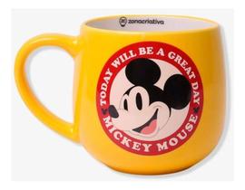 Caneca Maggie Disney Mickey Mouse Amarelo 400ml - Zonacriativa