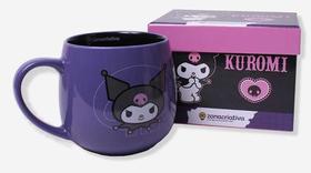 Caneca Maggie Kuromi 400ML licenciada Zona Criativa Cor:Roxa