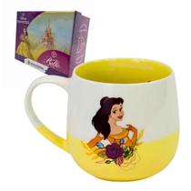 Caneca Maggie Princesas Disney Floral Em Cerâmica 400mL Original, Zona Criativa, Xícara De Café