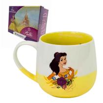 Caneca Maggie Princesas Disney Floral Em Cerâmica 400mL Original, Zona Criativa, Xícara De Café