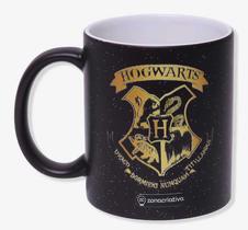Caneca Magic Harry Potter 350 ML preta Licenciada Cor:com Glitter