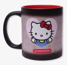 Caneca Magic Hello Kitty 350 ML preta Licenciada Cor:preta Caneca Magic Hello Kitty 350 ML preta Licenciada Cor:preta