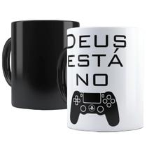 Caneca Mágica Deus Esta No Controle Termossensível