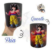 Caneca mágica dragon ball- super saiyajin 4