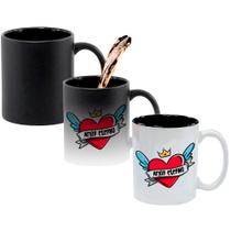 Caneca Mágica Fosca Interna Preta Muda de Cor 325ml AMOR ETERNO CORACAO ASAS Caneca Mágica Fosca Interna Preta Muda de Cor 325ml AMOR ETERNO CORACAO ASAS