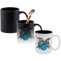 Caneca Mágica Fosca Interna Preta Muda de Cor 325ml BATERIA BATERISTA AZUL Caneca Mágica Fosca Interna Preta Muda de Cor 325ml BATERIA BATERISTA AZUL