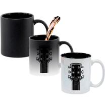 Caneca Mágica Fosca Interna Preta Muda de Cor 325ml CABO GUITARRA ROCK Caneca Mágica Fosca Interna Preta Muda de Cor 325ml CABO GUITARRA ROCK