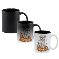 Caneca Mágica Fosca Interna Preta Muda de Cor 325ml CACHORRO DOG FOFO HALLOWEEN MUMIA 5 Caneca Mágica Fosca Interna Preta Muda de Cor 325ml CACHORRO DOG FOFO HALLOWEEN MUMIA 5