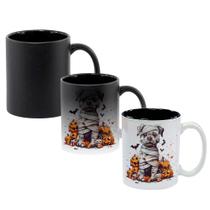 Caneca Mágica Fosca Interna Preta Muda de Cor 325ml CACHORRO DOG FOFO HALLOWEEN MUMIA 8 Caneca Mágica Fosca Interna Preta Muda de Cor 325ml CACHORRO DOG FOFO HALLOWEEN MUMIA 8
