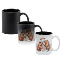 Caneca Mágica Fosca Interna Preta Muda de Cor 325ml CAPIVARA NAMORADOS AMOR FLORES 6 Caneca Mágica Fosca Interna Preta Muda de Cor 325ml CAPIVARA NAMORADOS AMOR FLORES 6