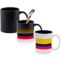 Caneca Mágica Fosca Interna Preta Muda de Cor 325ml COLOMBIA BANDEIRA Caneca Mágica Fosca Interna Preta Muda de Cor 325ml COLOMBIA BANDEIRA