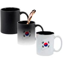 Caneca Mágica Fosca Interna Preta Muda de Cor 325ml COREIA DO SUL MAPA Caneca Mágica Fosca Interna Preta Muda de Cor 325ml COREIA DO SUL MAPA