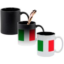Caneca Mágica Fosca Interna Preta Muda de Cor 325ml ITALIA BANDEIRA Caneca Mágica Fosca Interna Preta Muda de Cor 325ml ITALIA BANDEIRA