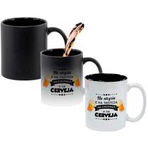 Caneca Mágica Fosca Interna Preta Muda de Cor 325ml Na Alegria Na Tristeza E Na Cerveja Caneca Mágica Fosca Interna Preta Muda de Cor 325ml Na Alegria Na Tristeza E Na Cerveja