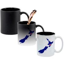 Caneca Mágica Fosca Interna Preta Muda de Cor 325ml NOVA ZELANDIA MAPA Caneca Mágica Fosca Interna Preta Muda de Cor 325ml NOVA ZELANDIA MAPA