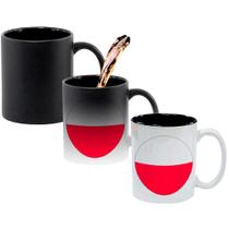 Caneca Mágica Fosca Interna Preta Muda de Cor 325ml POLONIA CIRCULO Caneca Mágica Fosca Interna Preta Muda de Cor 325ml POLONIA CIRCULO