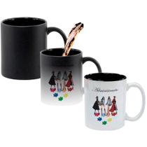 Caneca Mágica Fosca Interna Preta Muda de Cor 325ml Profissoes Administracao Mulheres