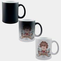 Caneca Mágica Fosca Muda de Cor 325ml ARCANJO MIGUEL DESENHO CARTOON