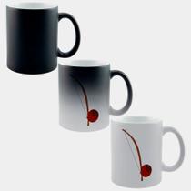 Caneca Mágica Fosca Muda de Cor 325ml BERIMBAU INSTRUMENTO DESENHO CAPOEIRA Caneca Mágica Fosca Muda de Cor 325ml BERIMBAU INSTRUMENTO DESENHO CAPOEIRA