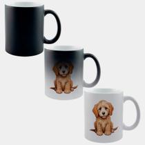 Caneca Mágica Fosca Muda de Cor 325ml CACHORRO DESENHO FOFO 18