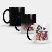 Caneca Mágica Fosca Muda de Cor 325ml CACHORRO DOG HALLOWEEN TURMA 8