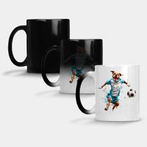 Caneca Mágica Fosca Muda de Cor 325ml CACHORRO FUTEBOL BOLA 5