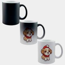 Caneca Mágica Fosca Muda de Cor 325ml CACHORRO NATAL FOFO Caneca Mágica Fosca Muda de Cor 325ml CACHORRO NATAL FOFO