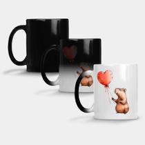 Caneca Mágica Fosca Muda de Cor 325ml CAPIVARA APAIXONADA BALAO 4 Caneca Mágica Fosca Muda de Cor 325ml CAPIVARA APAIXONADA BALAO 4