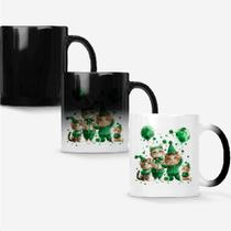 Caneca Mágica Fosca Muda de Cor 325ml TURMA GATINHOS ST PATRICKS DAY 11