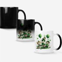 Caneca Mágica Fosca Muda de Cor 325ml TURMA GATINHOS ST PATRICKS DAY 31