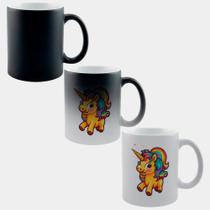 Caneca Mágica Fosca Muda de Cor 325ml UNICORNIO FOFO AMARELO ARTE Caneca Mágica Fosca Muda de Cor 325ml UNICORNIO FOFO AMARELO ARTE