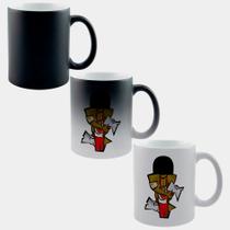 Caneca Mágica Fosca Muda de Cor 325ml XANGO ORIXA DE CANDOMBLE ARTE Caneca Mágica Fosca Muda de Cor 325ml XANGO ORIXA DE CANDOMBLE ARTE