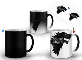 Caneca Mágica Game Of Thrones Stark Winter Is Coming