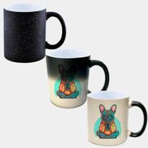 Caneca Mágica Glitter Muda de Cor 325ml BULLDOG MEDITACAO