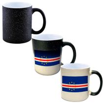 Caneca Mágica Glitter Muda de Cor 325ml CABO VERDE BANDEIRA