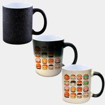 Caneca Mágica Glitter Muda de Cor 325ml COMIDA JAPONESA CHIBI KAWAII 1