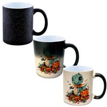 Caneca Mágica Glitter Muda de Cor 325ml DINOSSAURO HALLOWEEN BRUXAS 21