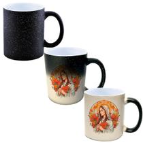 Caneca Mágica Glitter Muda de Cor 325ml Santa Nossa Senhora da Rosa Mistica Igreja Catolica 18