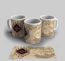 Caneca Magica Harry Potter Mapa Do Maroto 325 Ml De Porcelana
